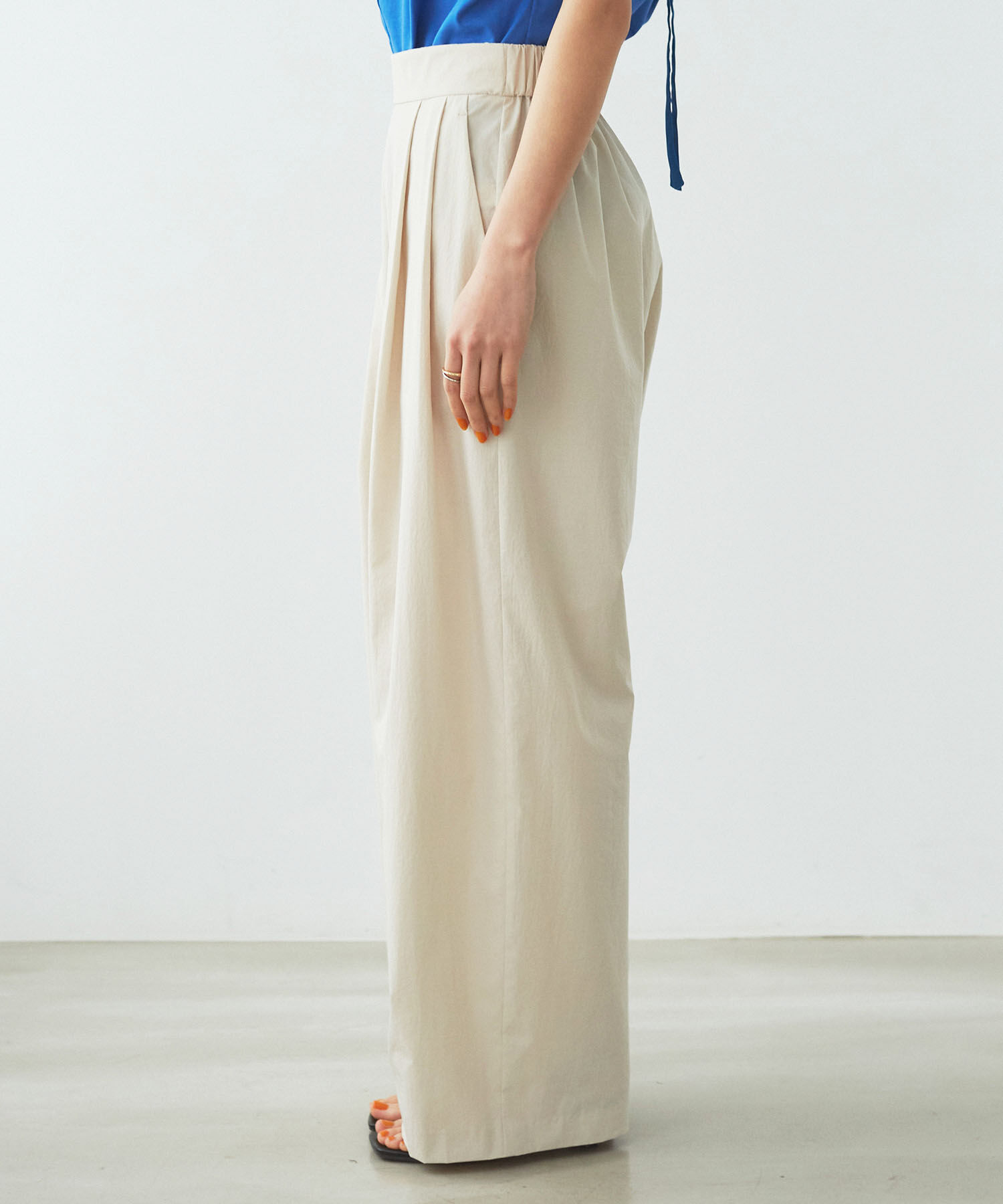 VIS「【洗える】タックギャザーパンツ」|その他|