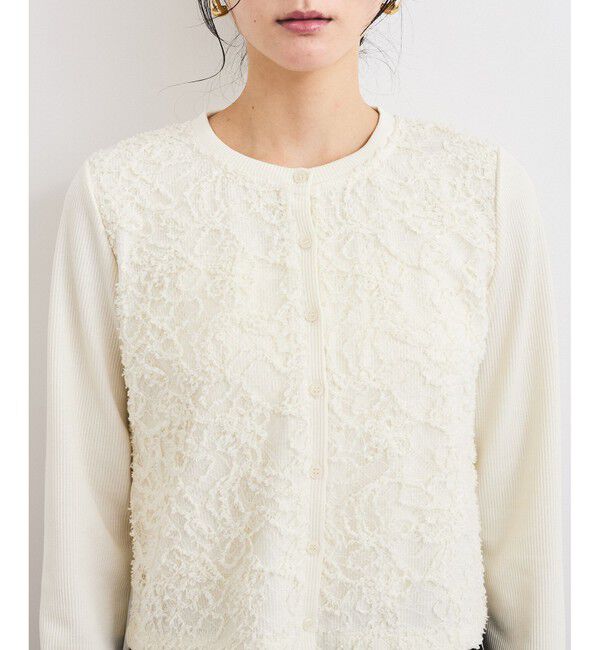 VIS「レースドッキングカーディガン」|カーディガン|