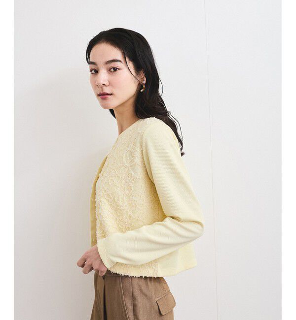 VIS「レースドッキングカーディガン」|カーディガン|