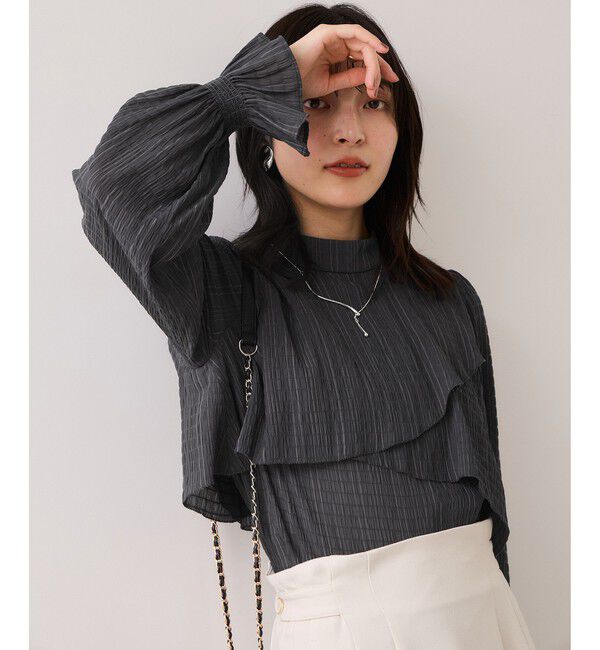 VIS「アシンメトリーティアードブラウス」|シャツ・ブラウス|