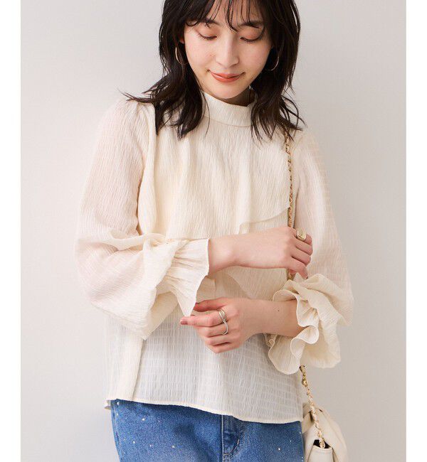 VIS「アシンメトリーティアードブラウス」|シャツ・ブラウス|