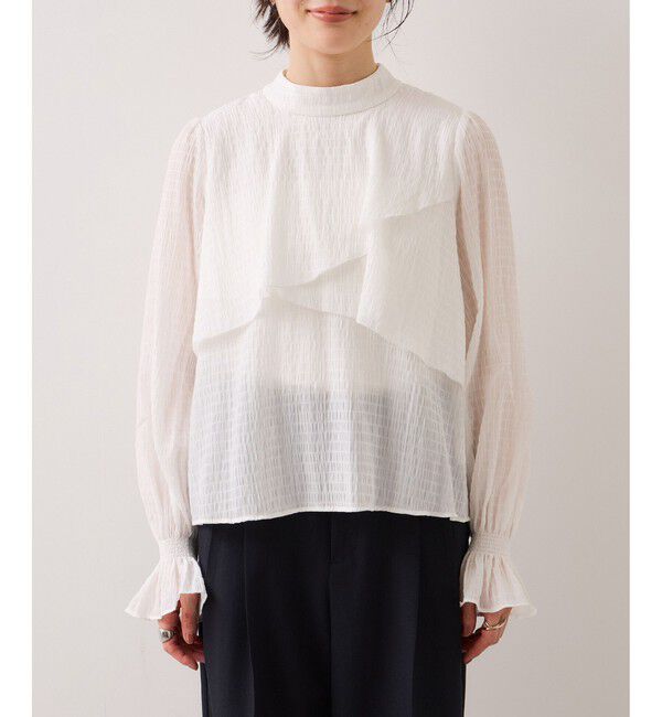 VIS「アシンメトリーティアードブラウス」|シャツ・ブラウス|