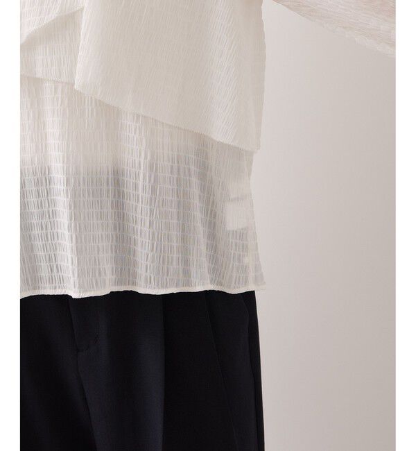 VIS「アシンメトリーティアードブラウス」|シャツ・ブラウス|