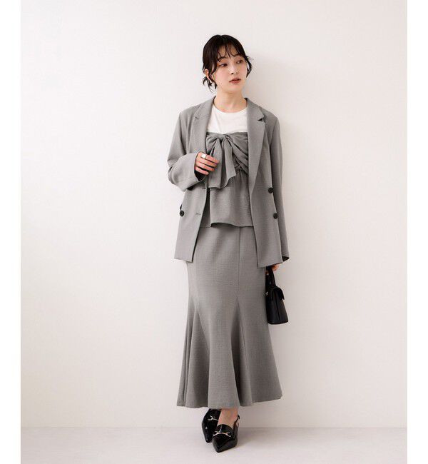 VIS「美easyリネンライクリボンビスチェトップス/イージーケア・接触冷感・セットアップ対応」|Tシャツ・カットソー|