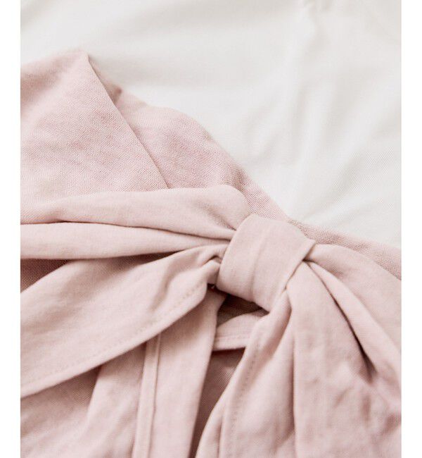 VIS「美easyリネンライクリボンビスチェトップス/イージーケア・接触冷感・セットアップ対応」|Tシャツ・カットソー|