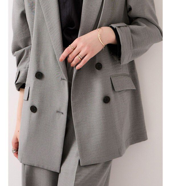 VIS「美easyリネンライクテーラードジャケット/イージーケア・接触冷感・セットアップ対応」|テーラードジャケット|