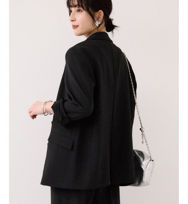 VIS「美easyリネンライクテーラードジャケット/イージーケア・接触冷感・セットアップ対応」|テーラードジャケット|