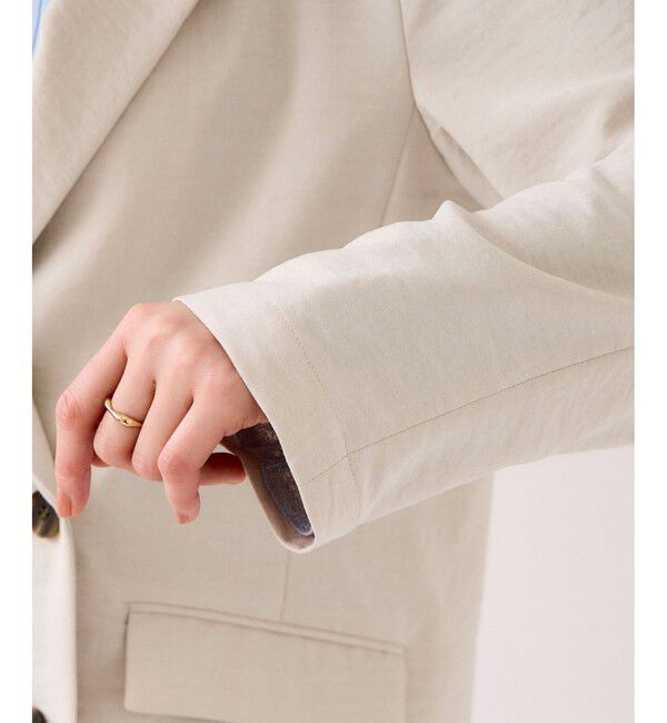 VIS「美easyリネンライクテーラードジャケット/イージーケア・接触冷感・セットアップ対応」|テーラードジャケット|