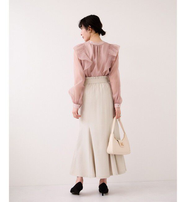 VIS「美easyリネンライクマーメイドスカート/イージーケア・接触冷感・セットアップ対応」|スカート|