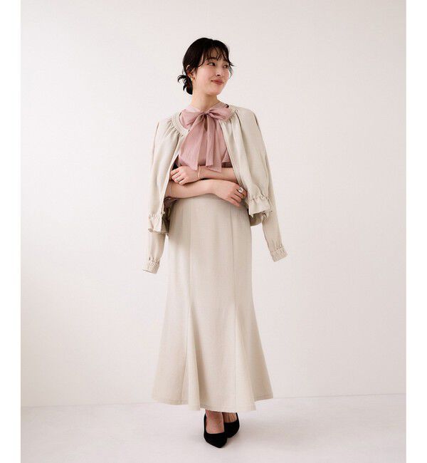 VIS「美easyリネンライクマーメイドスカート/イージーケア・接触冷感・セットアップ対応」|スカート|