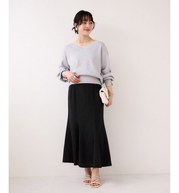 VIS「美easyリネンライクマーメイドスカート/イージーケア・接触冷感・セットアップ対応」|スカート|