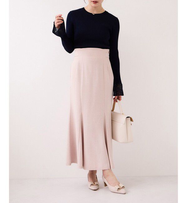 VIS「美easyリネンライクマーメイドスカート/イージーケア・接触冷感・セットアップ対応」|スカート|