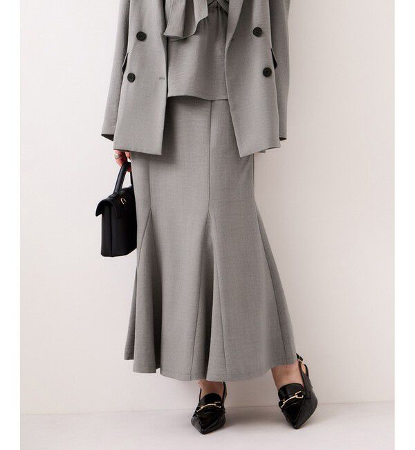 VIS「美easyリネンライクマーメイドスカート/イージーケア・接触冷感・セットアップ対応」|スカート|