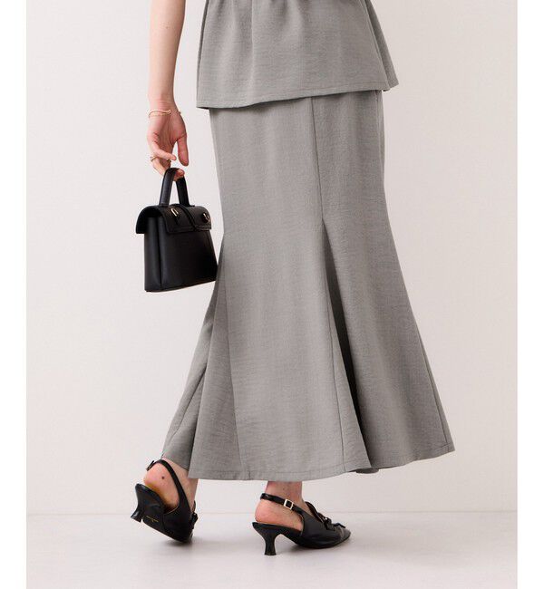 VIS「美easyリネンライクマーメイドスカート/イージーケア・接触冷感・セットアップ対応」|スカート|