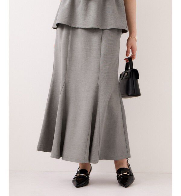 VIS「美easyリネンライクマーメイドスカート/イージーケア・接触冷感・セットアップ対応」|スカート|