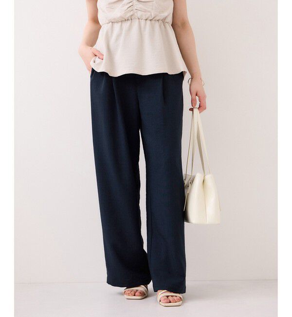 VIS「【WEB限定】美easyイージーパンツ/イージーケア・接触冷感」|チノ|