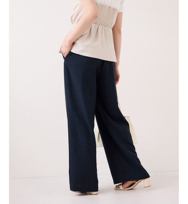 VIS「【WEB限定】美easyイージーパンツ/イージーケア・接触冷感」|チノ|