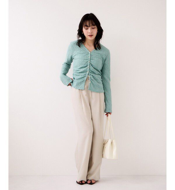 VIS「【WEB限定】美easyイージーパンツ/イージーケア・接触冷感」|チノ|