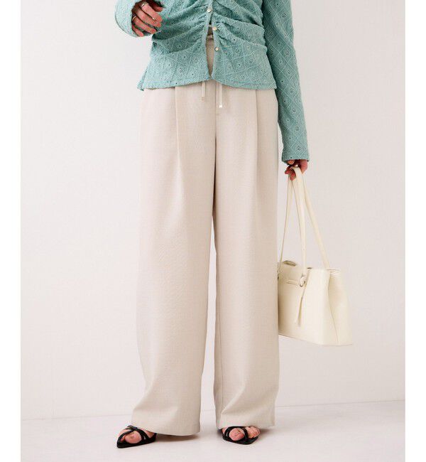 VIS「【WEB限定】美easyイージーパンツ/イージーケア・接触冷感」|チノ|