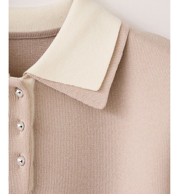 VIS「ダブルカラーポロトップス/イージーケア・WEB限定カラー」|ポロシャツ|