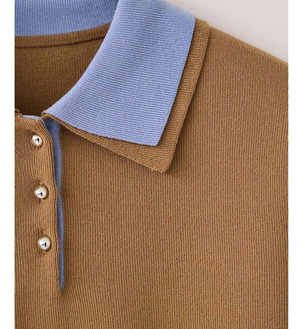 VIS「ダブルカラーポロトップス/イージーケア・WEB限定カラー」|ポロシャツ|