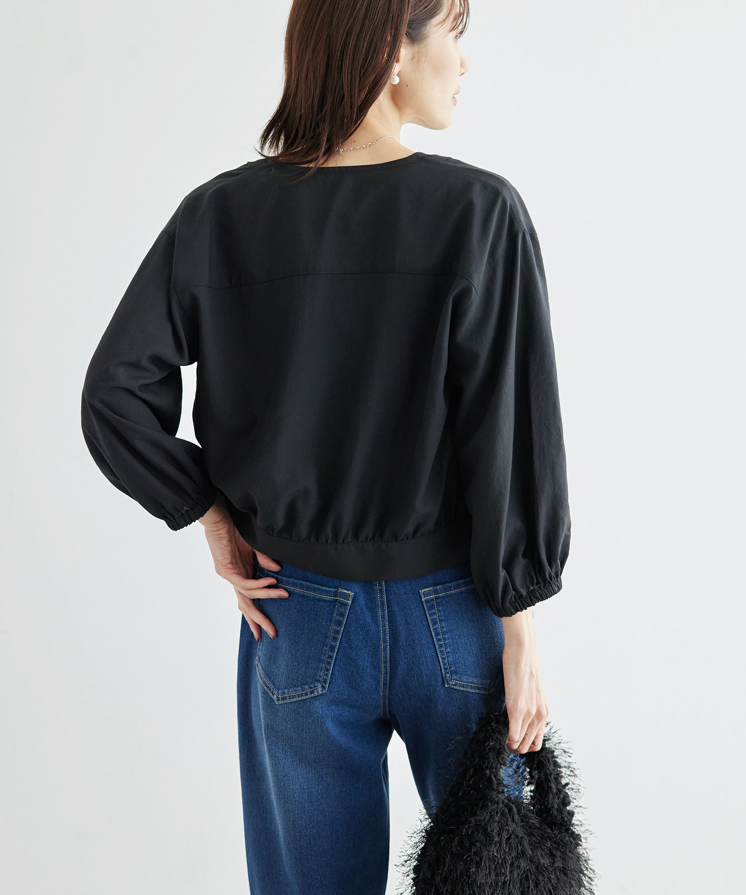 Rope&rsquo;Picnic「【新色追加】ショートレングスブラウスカーディガン」|カーディガン|