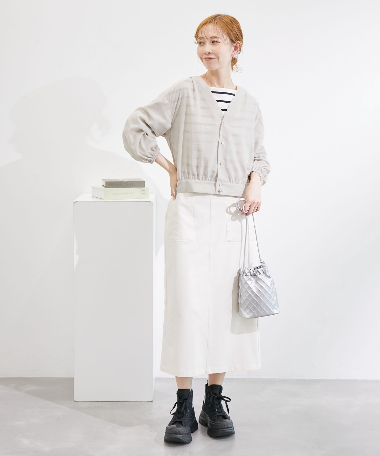 Rope&rsquo;Picnic「【新色追加】ショートレングスブラウスカーディガン」|カーディガン|