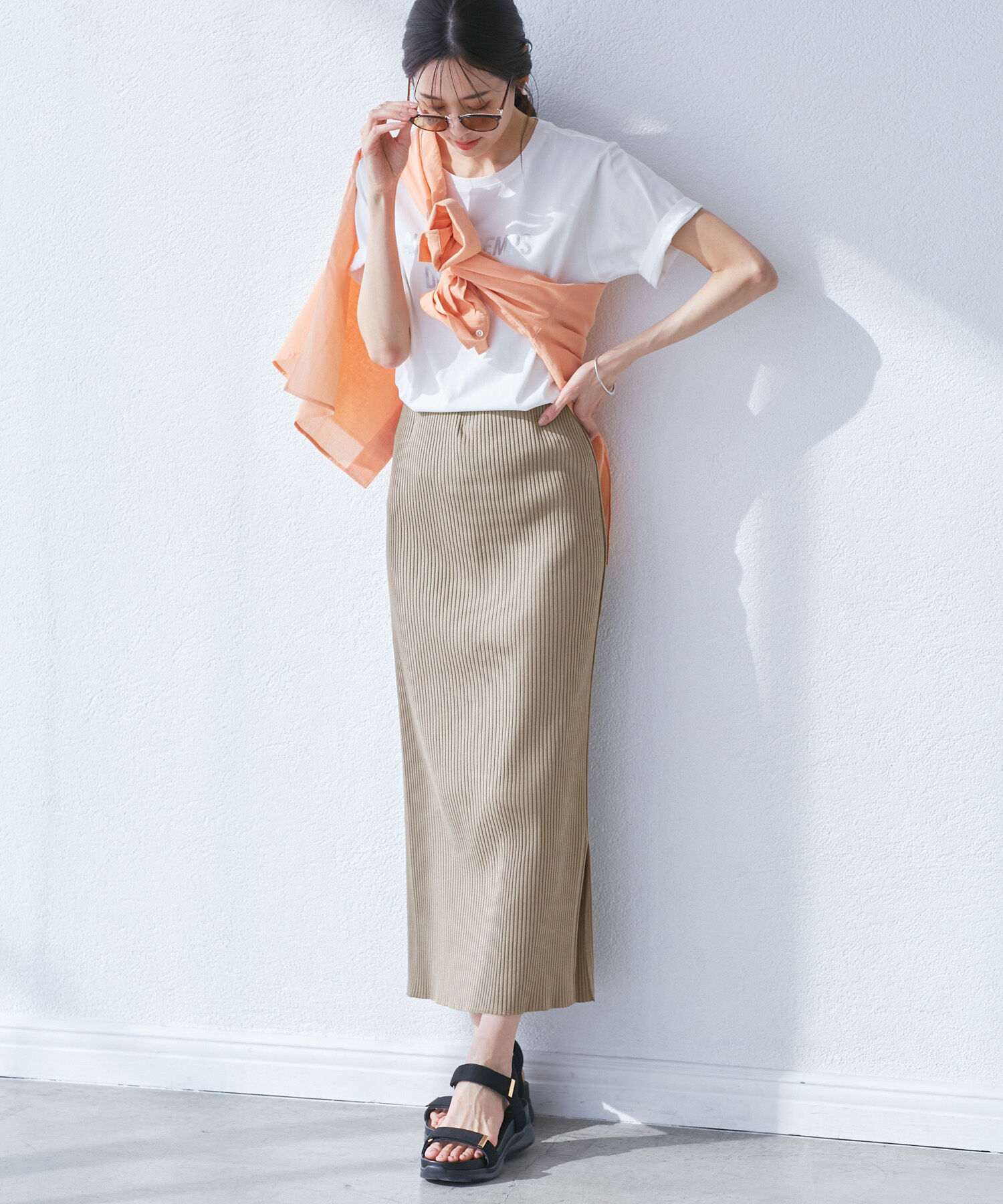 Rope&rsquo;Picnic「小柄さん向けサイズあり/トタンテレコアイラインスカート」|スカート|