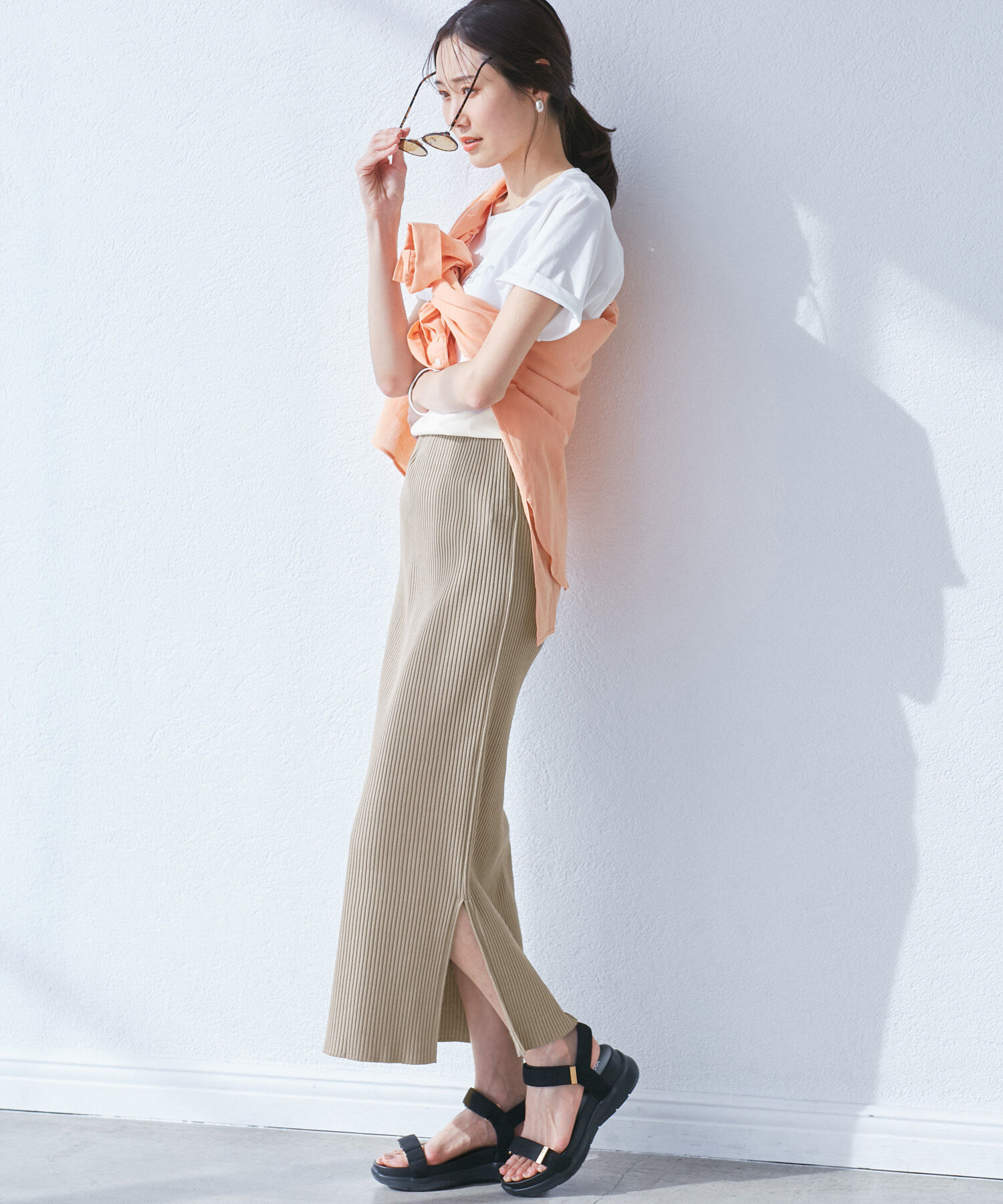 Rope&rsquo;Picnic「小柄さん向けサイズあり/トタンテレコアイラインスカート」|スカート|