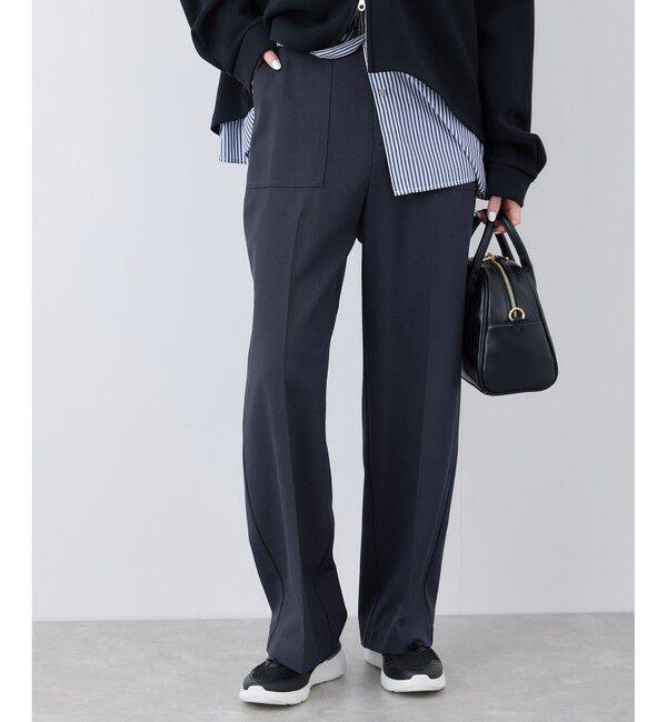 Rope&rsquo;Picnic「【3サイズ展開】ベイカーパンツ/防シワ・マシンウォッシャブル」|チノ|