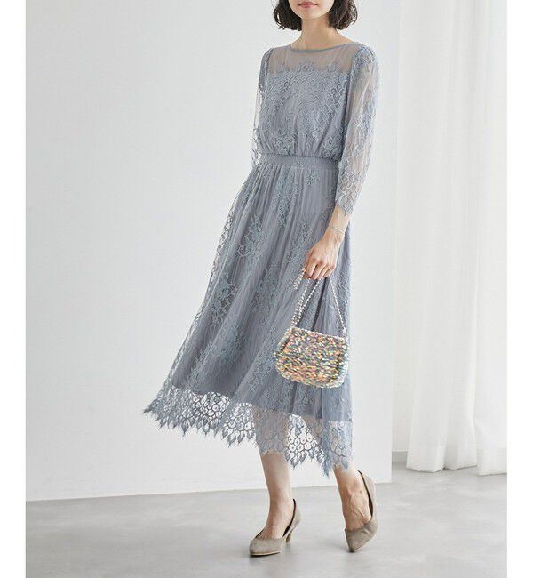 Rope&rsquo;Picnic「【Mon E&rsquo;toile/モンエトワール】【結婚式にも】レースDRESS」|ドレス|