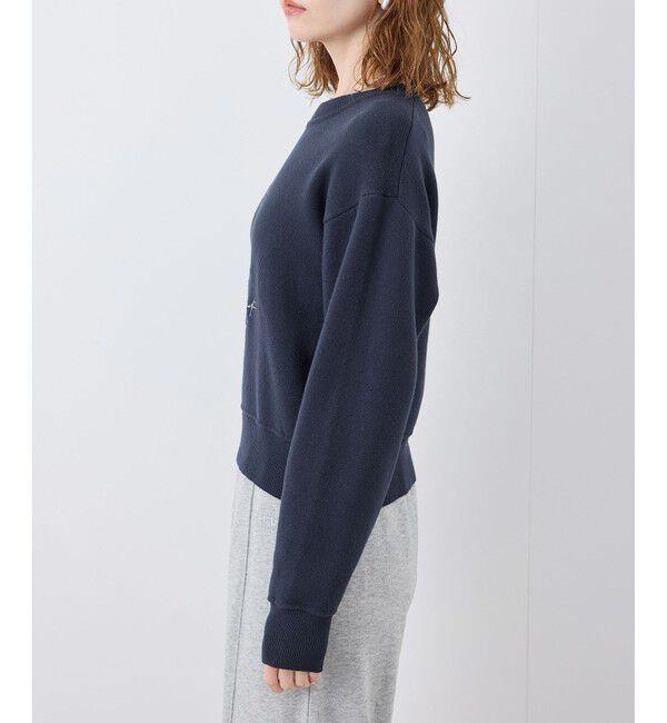 Rope&rsquo;Picnic「スウェットライク刺繍ニットプルオーバー/リンクコーデ」|ニット・セーター|