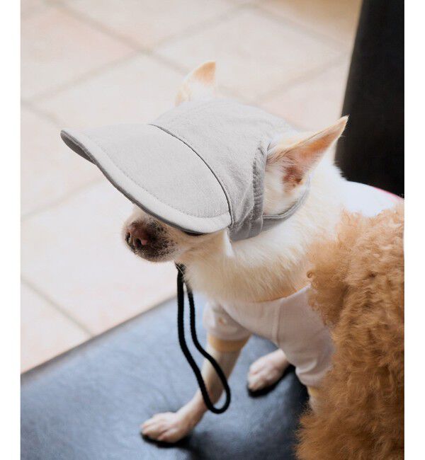 ROPE PICNIC PASSAGE「【DOG】【comif(コミフ)&times;ROPE' PICNIC】シャイニーキャップ/リンクコーデ」|その他|ライトグレー(08)