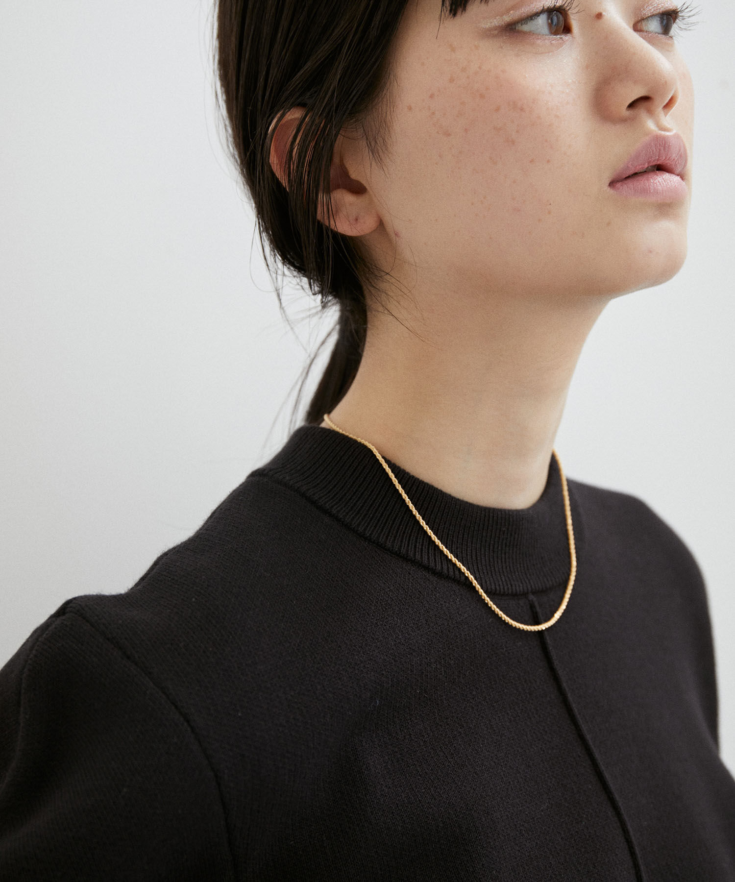 ADAM ET ROPE'「【LES BIJOUX】ツイストチェーンネックレス」|ネックレス|ゴールド(90)