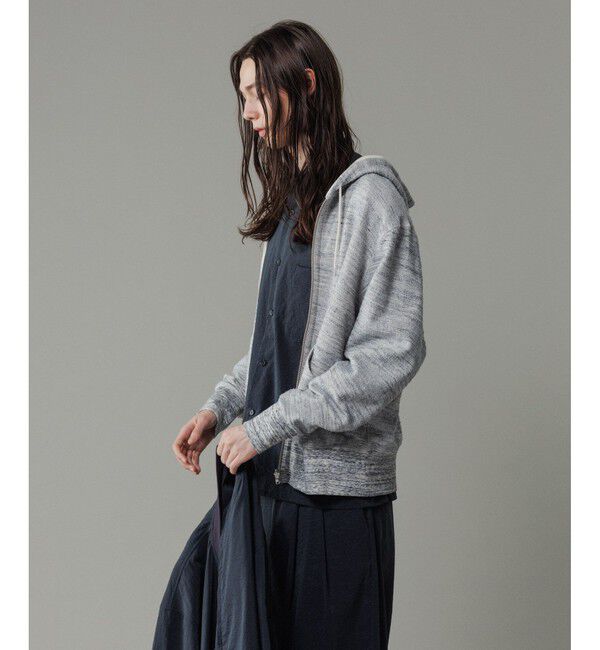 ADAM ET ROPE'「 【リバーシブル/パイル】スウェット フルジップ パーカー / ロングシーズン着用可能」|パーカー|