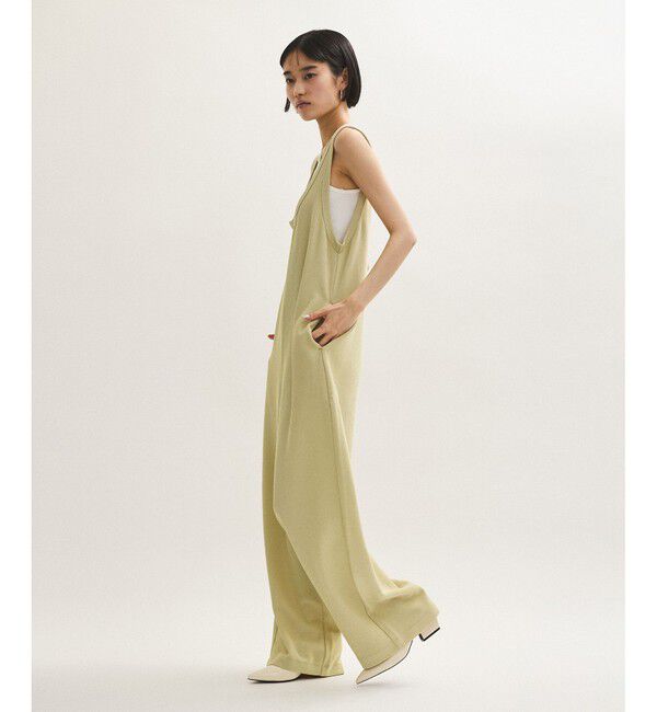 ADAM ET ROPE'「【サステナブル】Wフェイスジャージーセットロンパース」|オールインワン|