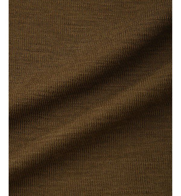 ADAM ET ROPE'「ヘンリーネックカットオフウールプルオーバー」|Tシャツ・カットソー|