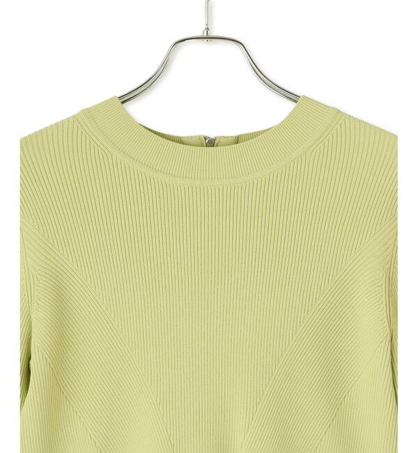 ADAM ET ROPE'「【サステナブル】・【定番人気】ペプラムコンビニットプルオーバー」|Tシャツ・カットソー|