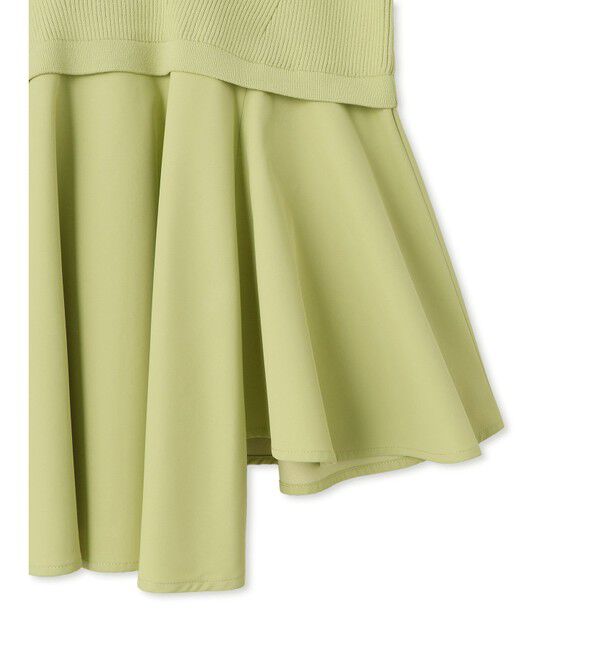 ADAM ET ROPE'「【サステナブル】・【定番人気】ペプラムコンビニットプルオーバー」|Tシャツ・カットソー|