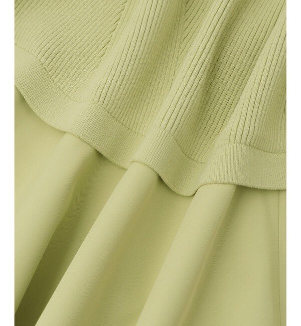 ADAM ET ROPE'「【サステナブル】・【定番人気】ペプラムコンビニットプルオーバー」|Tシャツ・カットソー|