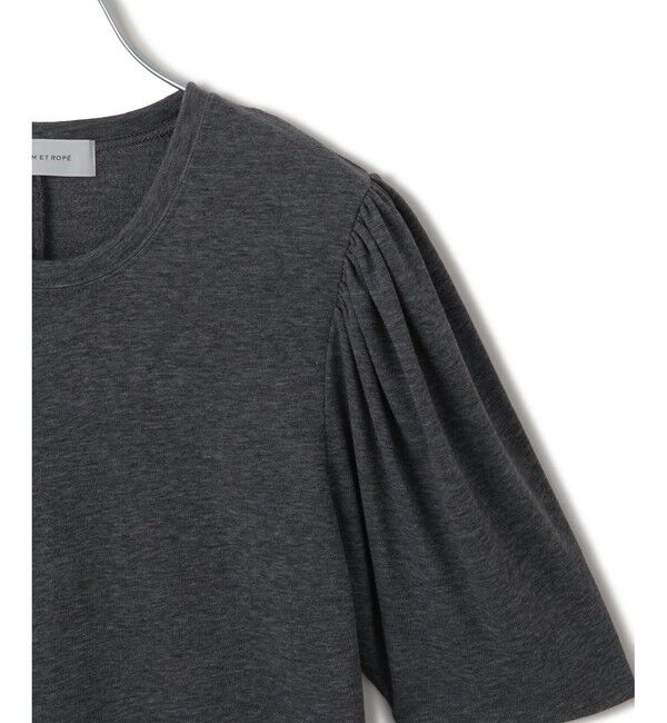 ADAM ET ROPE'「ガーゼ裏毛パフスリーブプルオーバー」|Tシャツ・カットソー|