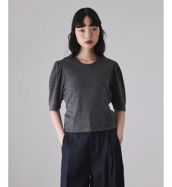 ADAM ET ROPE'「ガーゼ裏毛パフスリーブプルオーバー」|Tシャツ・カットソー|