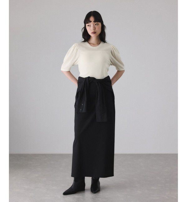 ADAM ET ROPE'「ガーゼ裏毛パフスリーブプルオーバー」|Tシャツ・カットソー|