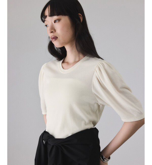 ADAM ET ROPE'「ガーゼ裏毛パフスリーブプルオーバー」|Tシャツ・カットソー|