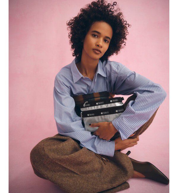 ADAM ET ROPE'「【LeSportsac for ADAM ET ROPE'】COSMETIC CLUTCH (SHINE/SOLID)」|ポーチ|