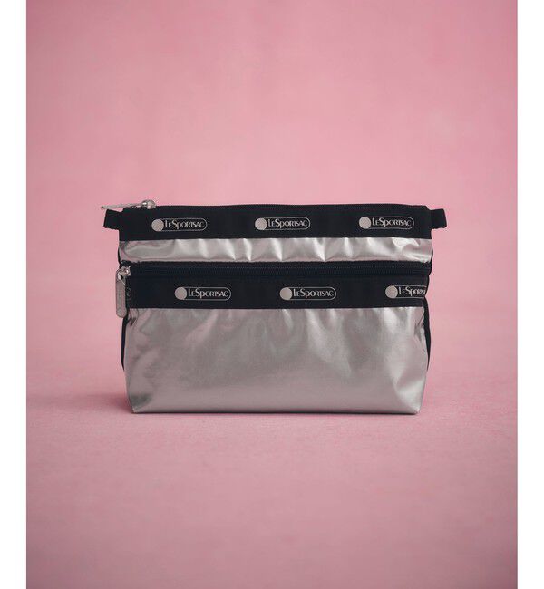 ADAM ET ROPE'「【LeSportsac for ADAM ET ROPE'】COSMETIC CLUTCH (SHINE/SOLID)」|ポーチ|