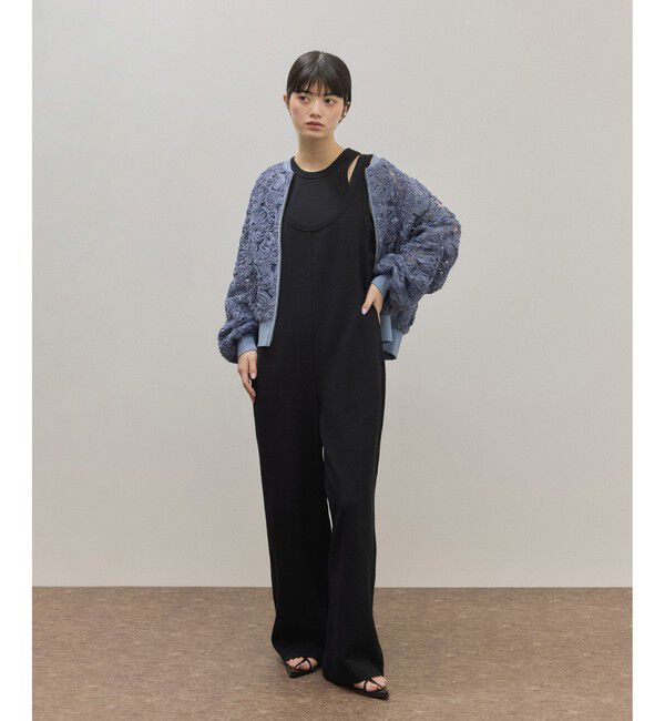 ADAM ET ROPE'「ラインアートレースブルゾン」|ブルゾン・スタジャン|