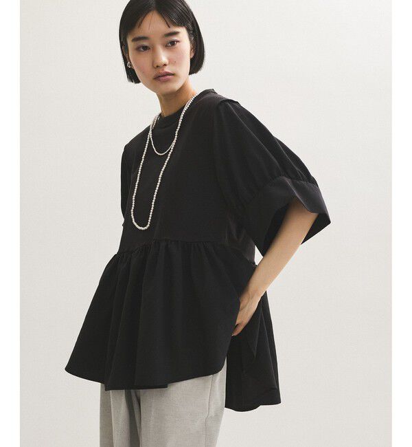 ADAM ET ROPE'「【サステナブル】バウンスカフスプルオーバー」|Tシャツ・カットソー|