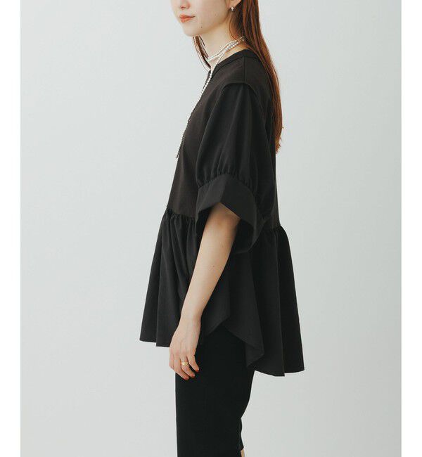 ADAM ET ROPE'「【サステナブル】バウンスカフスプルオーバー」|Tシャツ・カットソー|