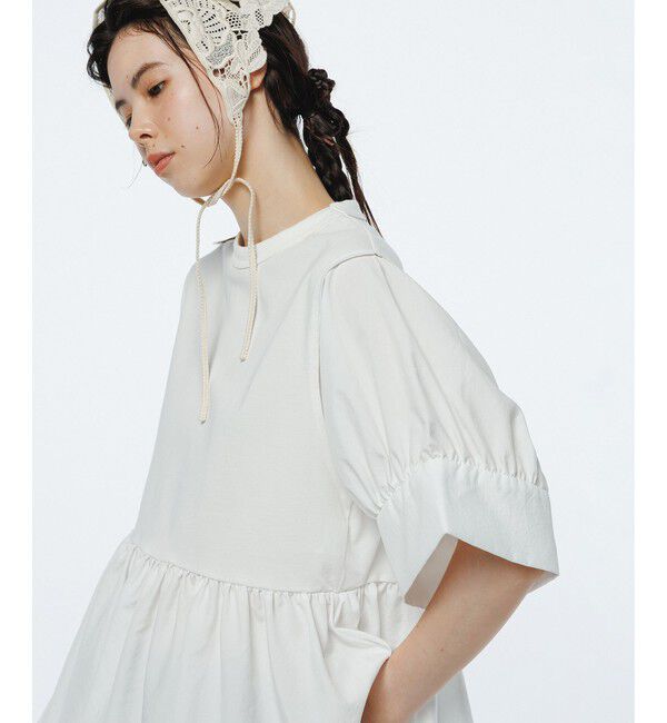 ADAM ET ROPE'「【サステナブル】バウンスカフスプルオーバー」|Tシャツ・カットソー|